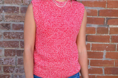 Sleeveless Crew Neck Sweater-clothing,Crew Neck,Ivory,Lightweight Sweater,Sleeveless,Sleeveless Sweater,Sweater,Sweaters,Top,Tops,Women,women's-[option4]-[option5]-[option6]-Bella Bliss Boutique in Texas