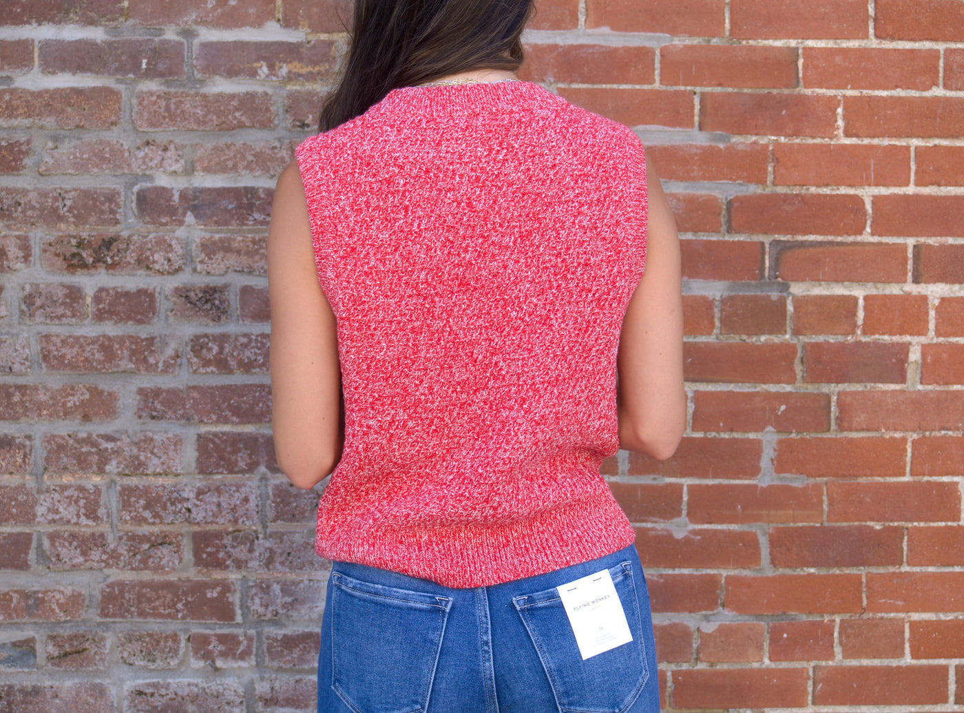 Sleeveless Crew Neck Sweater-clothing,Crew Neck,Ivory,Lightweight Sweater,Sleeveless,Sleeveless Sweater,Sweater,Sweaters,Top,Tops,Women,women's-[option4]-[option5]-[option6]-Bella Bliss Boutique in Texas