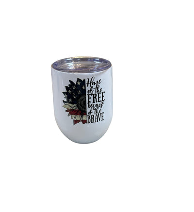 Stemless Wine Glass-Fishing,gift,Gifts,Gifts for Him,Home of the Free Because of the Brave,misc,Miscellaneous,Reel Cool Dad,Stainless Steel,Stemless,Stemless Wine Glasses,Wine,Wine Glass-[option4]-[option5]-[option6]-Bella Bliss Boutique in Texas