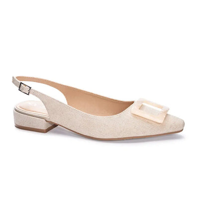 Sweetie Linen Slingback Heel-Linen,Natural,Shoes,Slingback,Slingback Strap,Women,women's-[option4]-[option5]-[option6]-Bella Bliss Boutique in Texas