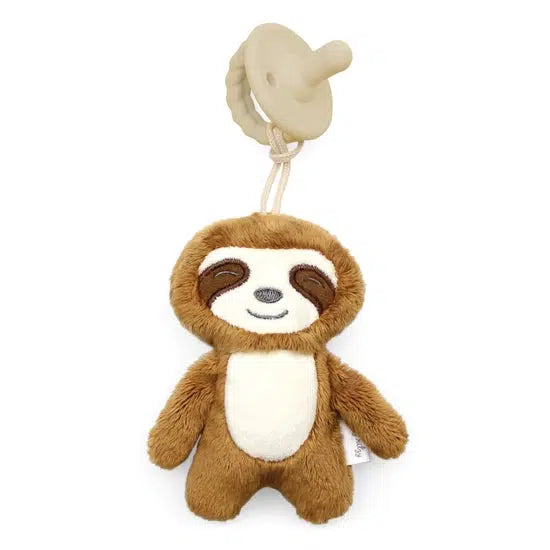 Sweetie Pal Plush & Pacifier-Baby Gifts, Fox, Gifts, llama, misc, Miscellaneous, Pacifiers, Plush, Sloth-Sloth-[option4]-[option5]-[option6]-Bella Bliss Boutique in Texas