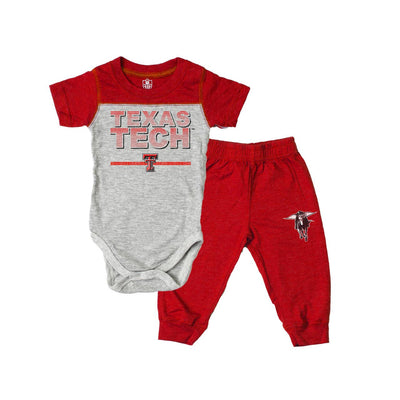 Texas Tech Red Raiders Hopper Set-2-Piece Set,boys,Children & Tweens,children's,Children/Tween,Childrens/Tween,clothing,Football,Infant to 6,infant-6,Texas-[option4]-[option5]-[option6]-Bella Bliss Boutique in Texas