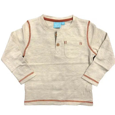 Textured Heather Henley-Children & Tweens,children's,clothing,Heather,Henley,Infant to 6,navy,Navy Heather,Oatmeal,Oatmeal Heather,Sale,stripe,Striped,Textured,Top,Tops-Oatmeal Heather-2T-[option4]-[option5]-[option6]-Bella Bliss Boutique in Texas