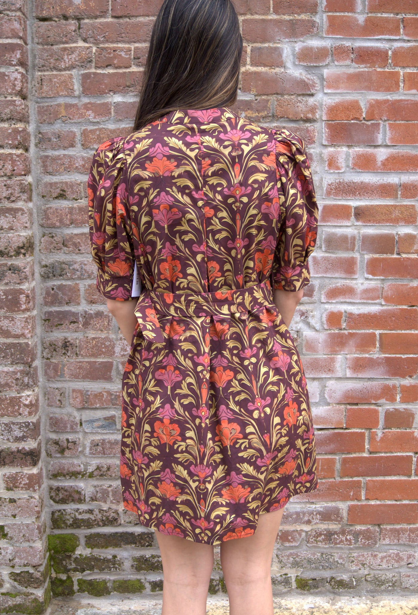 The Meadow Muse Dress-Belted,clothing,dress,dresses,Entro,Fall Floral,Floral,Floral Print,Mini Dress,Party Dress,Puff Sleeve,Women,women's-[option4]-[option5]-[option6]-Bella Bliss Boutique in Texas