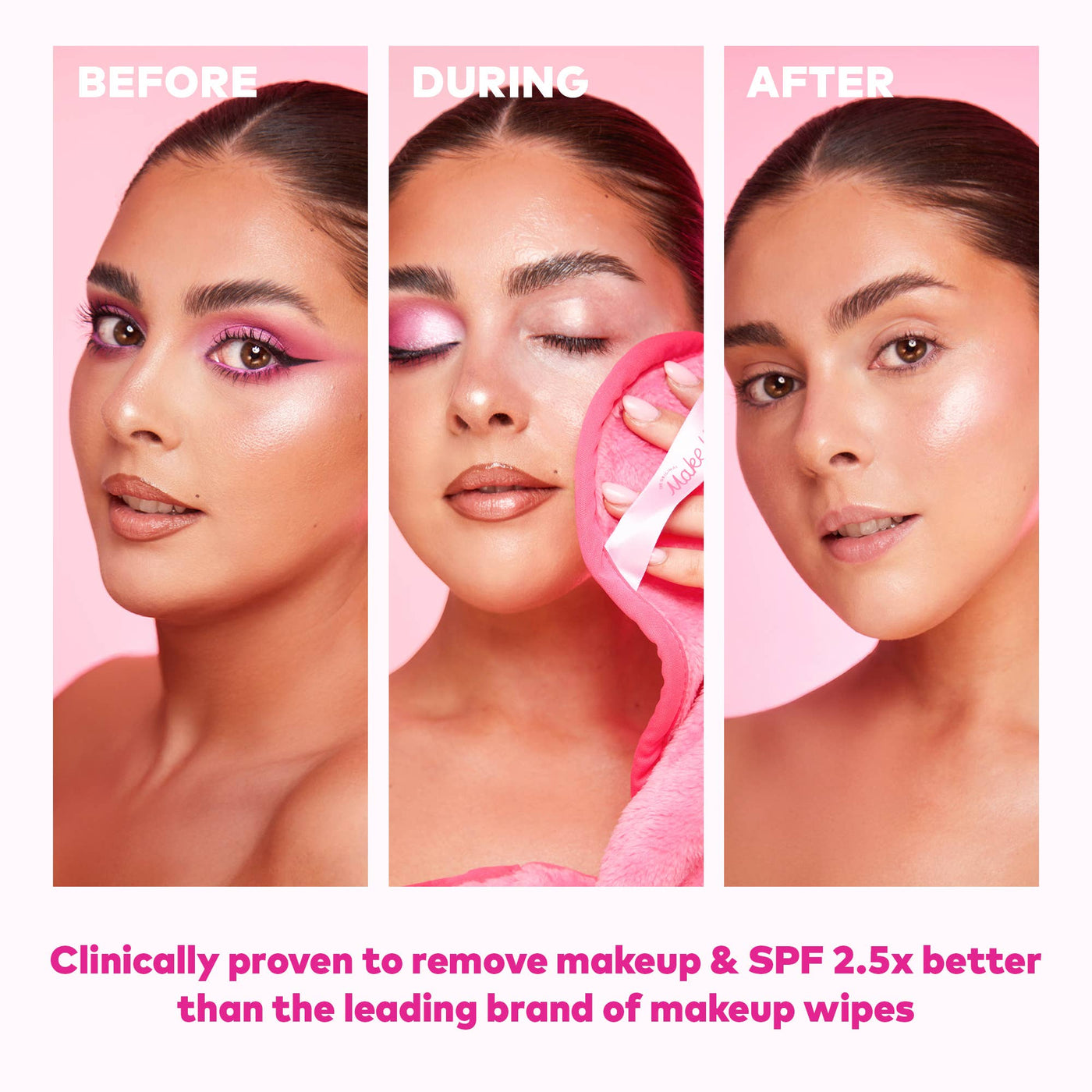 The Pink Daily MakeUp Eraser-Chidren & Tween,Chidrens/Tweens,Children & Tween,Children & Tweens,gift,Gifts,Gifts for Her,Hot Pink,MakeUp Eraser,Pink,Women,women's-[option4]-[option5]-[option6]-Bella Bliss Boutique in Texas