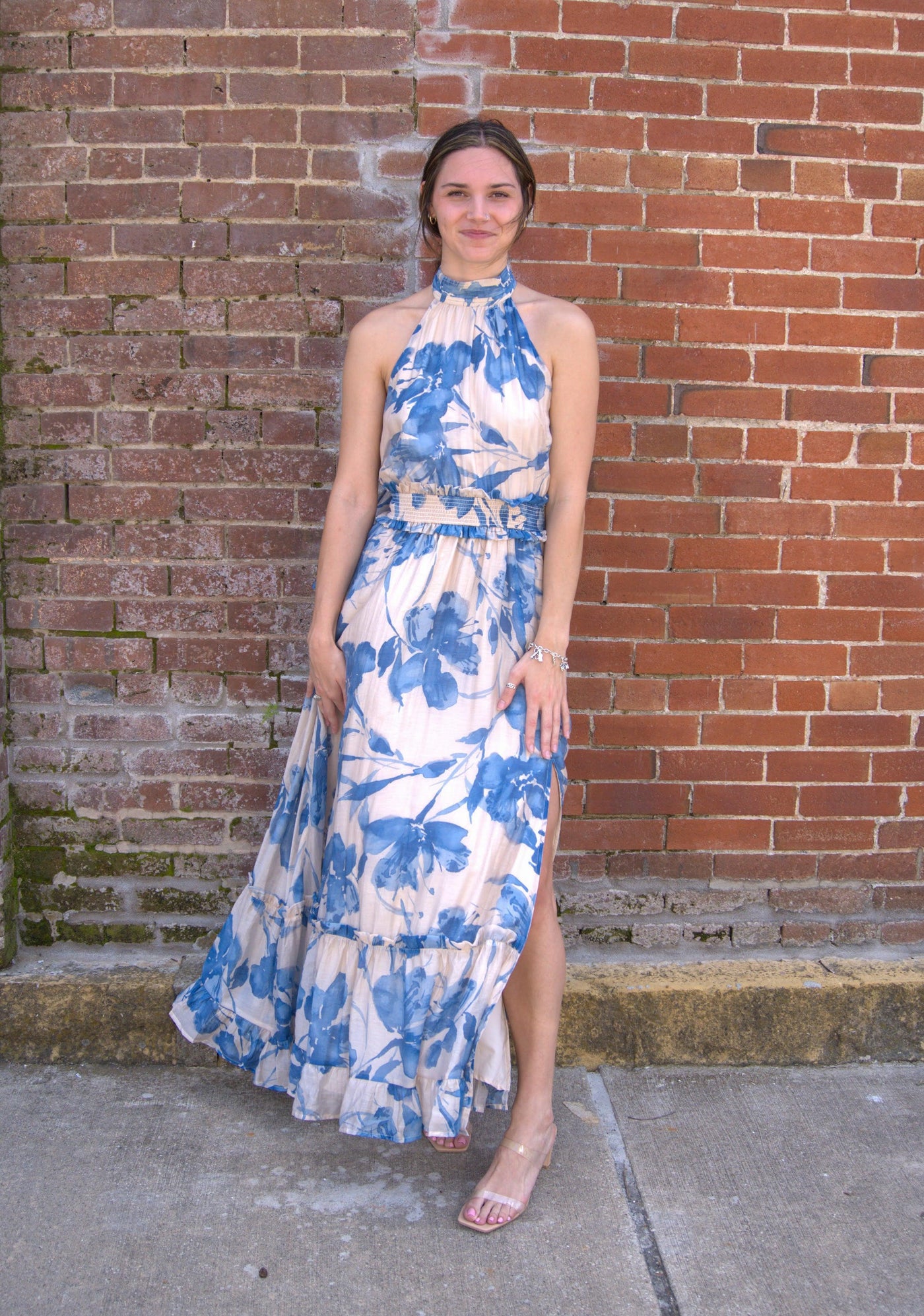 Tie Back Halter Maxi Dress Tie Back Halter Maxi Dress