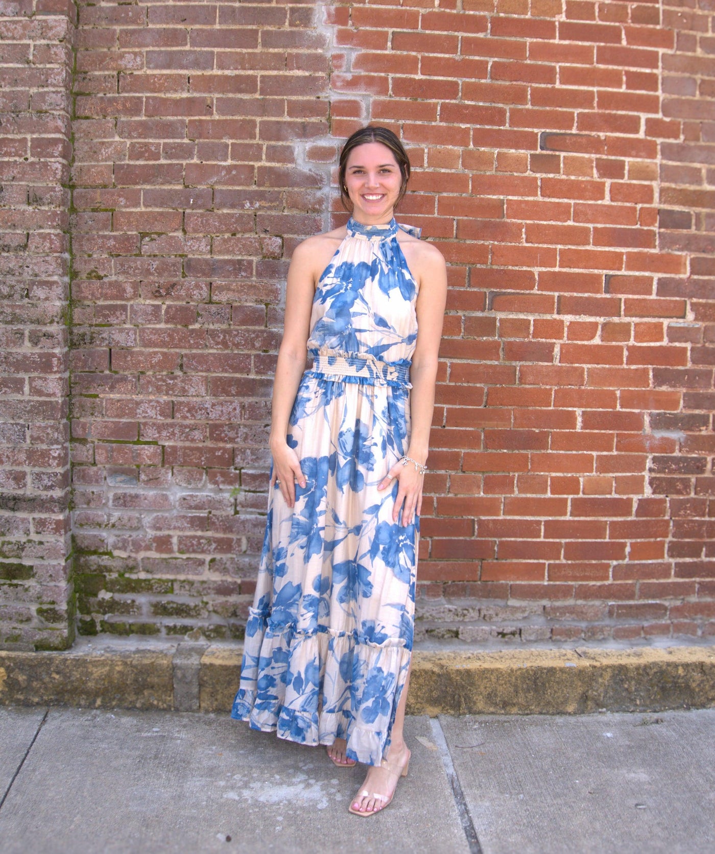 Tie Back Halter Maxi Dress Tie Back Halter Maxi Dress