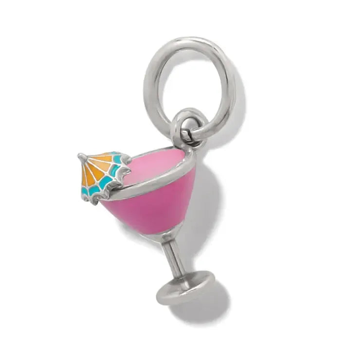 Tiki Drink Charm-Blue Enamel,Blue Tiki Drink,Brighton,Charm,Charms,Jewelry,Pink Enamel,Pink Tiki Drink,Tiki Drink,Umbrella Drinks-Pink-[option4]-[option5]-[option6]-Bella Bliss Boutique in Texas