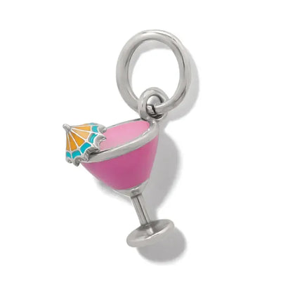 Tiki Drink Charm-Blue Enamel,Blue Tiki Drink,Brighton,Charm,Charms,Jewelry,Pink Enamel,Pink Tiki Drink,Tiki Drink,Umbrella Drinks-Pink-[option4]-[option5]-[option6]-Bella Bliss Boutique in Texas