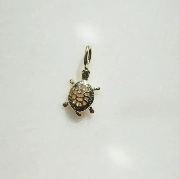 Tiny Turtle Charm-Charm,Charm Bar,Charms,Jewelry,Tiny Turtle,Tiny Turtle Charm-Gold-[option4]-[option5]-[option6]-Bella Bliss Boutique in Texas