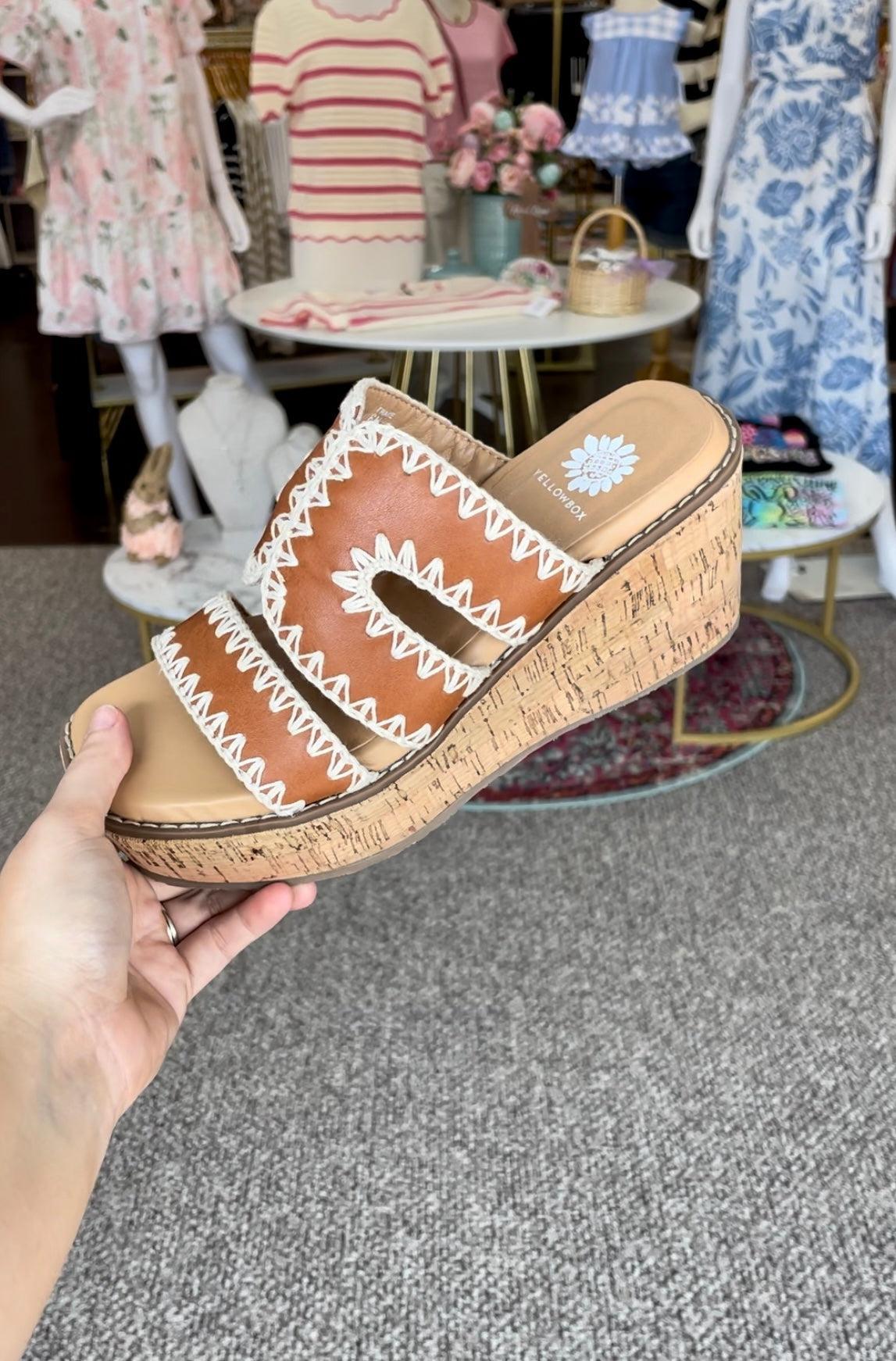 Tracie Cork Wedge Sandal-Cork,Cork Wedge,Sandal,Sandals,Shoes,Tan,Traci,Wedge,Wedge Sandal,women's-[option4]-[option5]-[option6]-Bella Bliss Boutique in Texas