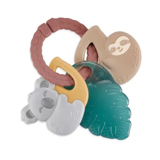 Tropical Itzy Keys Texture Ring with Teether-Baby Gifts, Gifts, misc, Miscellaneous, Rattle, Silicone Teether, Teether, Texture Ring, Tropical-[option4]-[option5]-[option6]-Bella Bliss Boutique in Texas