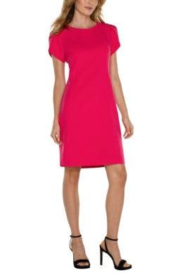 Tulip Sleeve Sheath Dress-clothing, dress, dresses, Pink Punch, Sheath, Sheath Dress, Tulip Sleeve, Women, women's-4-[option4]-[option5]-[option6]-Bella Bliss Boutique in Texas