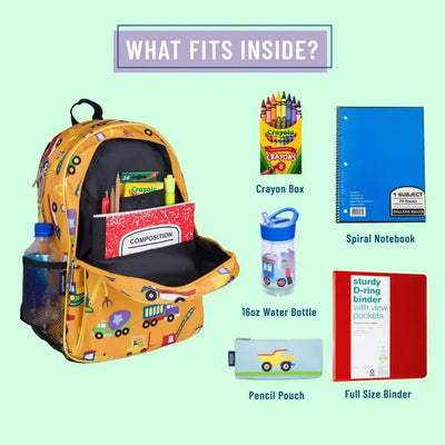 Under Construction 15" Backpack-15" Backpack,Back to School,Backpack,Backpacks,Children & Tweens,children's,children's Accessories,Infant to 6,purses & bags,Sale,Tween Accessories,Tweens 7-14,Under Construction-[option4]-[option5]-[option6]-Bella Bliss Boutique in Texas