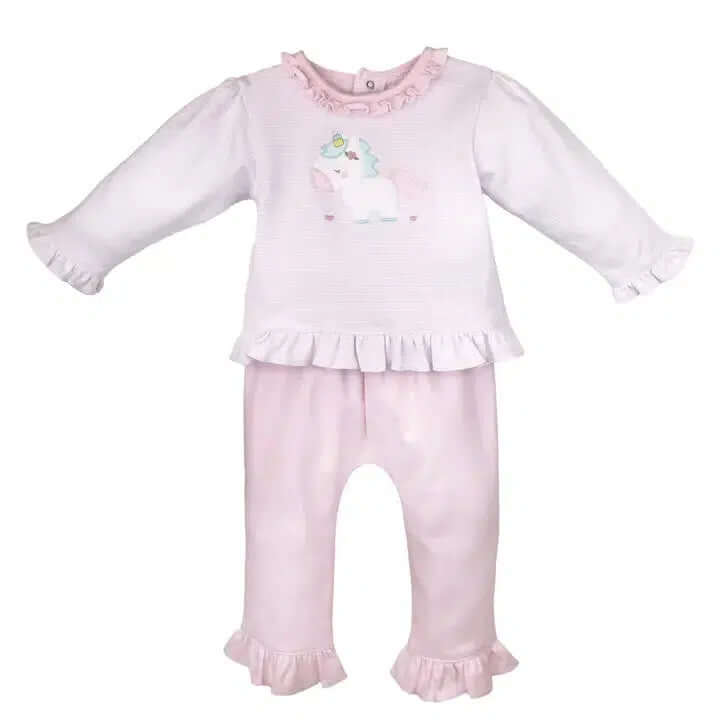 Unicorn Top & Legging Set-Bottoms,Children & Tweens,children's,clothing,Infant to 6,Legging sets,Leggings,Outfit,Ruffle Detail,Top,Tops,Unicorn-[option4]-[option5]-[option6]-Bella Bliss Boutique in Texas