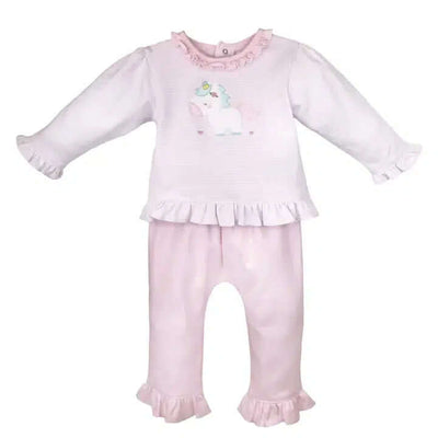 Unicorn Top & Legging Set-Bottoms,Children & Tweens,children's,clothing,Infant to 6,Legging sets,Leggings,Outfit,Ruffle Detail,Top,Tops,Unicorn-[option4]-[option5]-[option6]-Bella Bliss Boutique in Texas