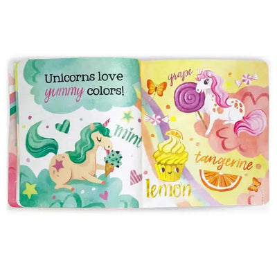 Unicorns Love Colors Indestructible Teether/Book-Books,Educational Books,Industructible Book,misc,Miscellaneous,Teether,Tuffy Teether,Unicorns,Unicorns Love Colors,Washable Book-[option4]-[option5]-[option6]-Bella Bliss Boutique in Texas