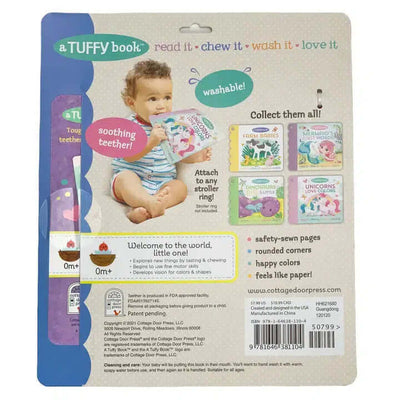 Unicorns Love Colors Indestructible Teether/Book-Books,Educational Books,Industructible Book,misc,Miscellaneous,Teether,Tuffy Teether,Unicorns,Unicorns Love Colors,Washable Book-[option4]-[option5]-[option6]-Bella Bliss Boutique in Texas