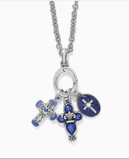 Unity Cross Necklace-adjustable,Brighton,Charms,Cross,Jewelry,Lobster Claw,Silver-[option4]-[option5]-[option6]-Bella Bliss Boutique in Texas