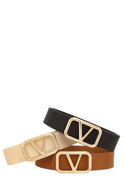 V BUCKLE PU LEATHER BELT-Accessories,Belt,Belts,clothing,gold,Women,women's-[option4]-[option5]-[option6]-Bella Bliss Boutique in Texas