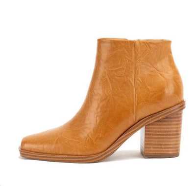 Velta Ankle Bootie-Ankle Bootie,Ankle Booties,Boot,Booties,boots,Faux Leather,Heel,Shoes,Women,women's,yellow box,Zipper Closure-[option4]-[option5]-[option6]-Bella Bliss Boutique in Texas