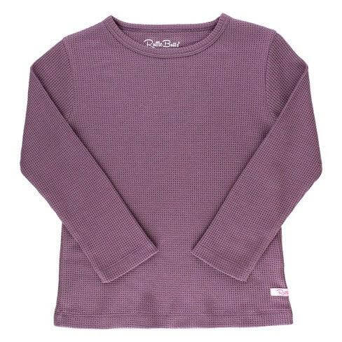 Vintage Violet Long Sleeve Tee-Children & Tweens,children's,Infant to 6,Long Sleeve,Top,Tops,Vintage Violet,Violet,Waffle Knit-[option4]-[option5]-[option6]-Bella Bliss Boutique in Texas