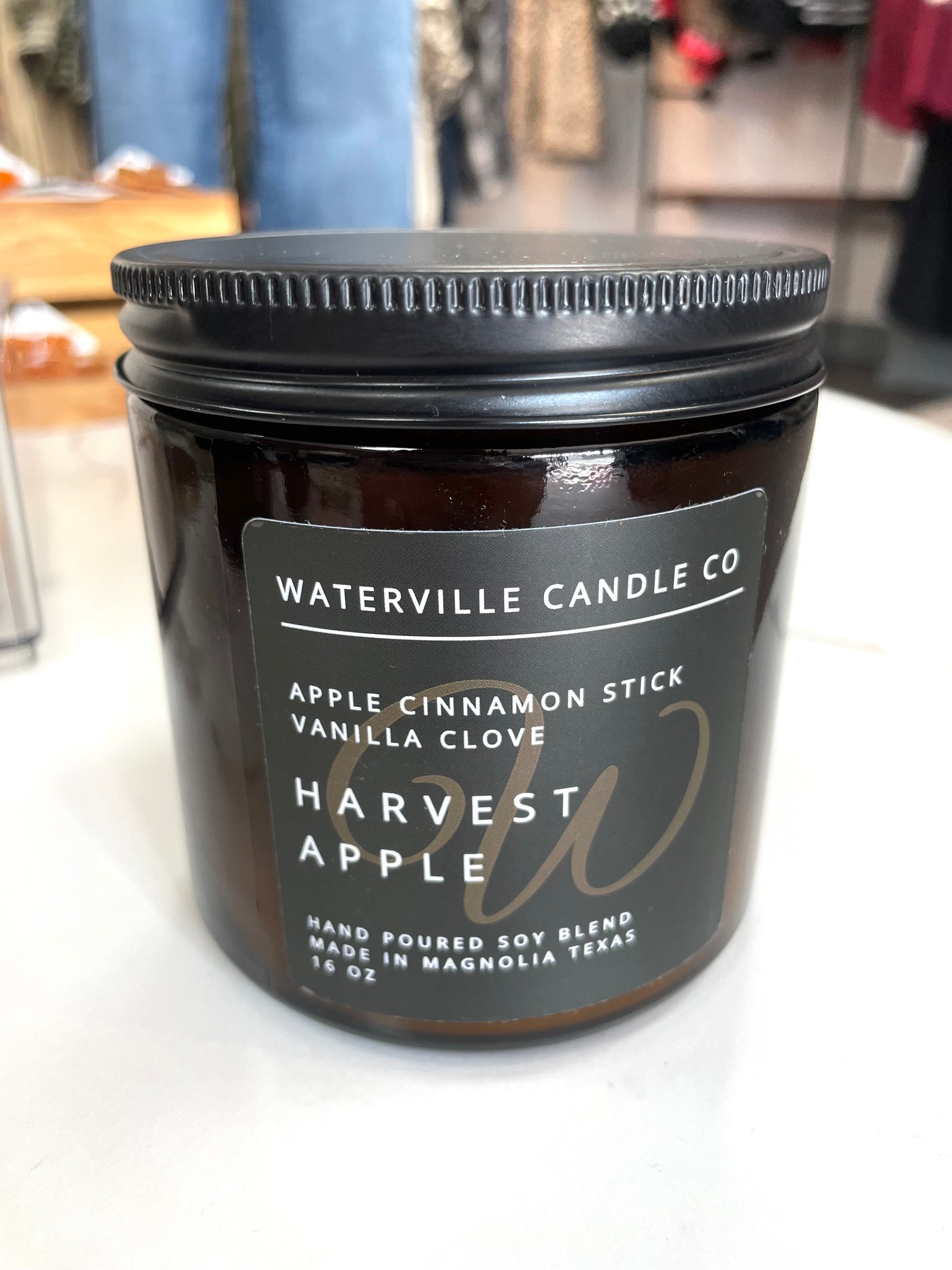 WVC Hand Poured Soy Candle-Candle,Candles,Christmas Scented,Gifts for Her,Gifts for Him,hand poured,Holiday Scented,Scented,slow burn,soy based,Waterville Candles-Harvest Apple-[option4]-[option5]-[option6]-Bella Bliss Boutique in Texas