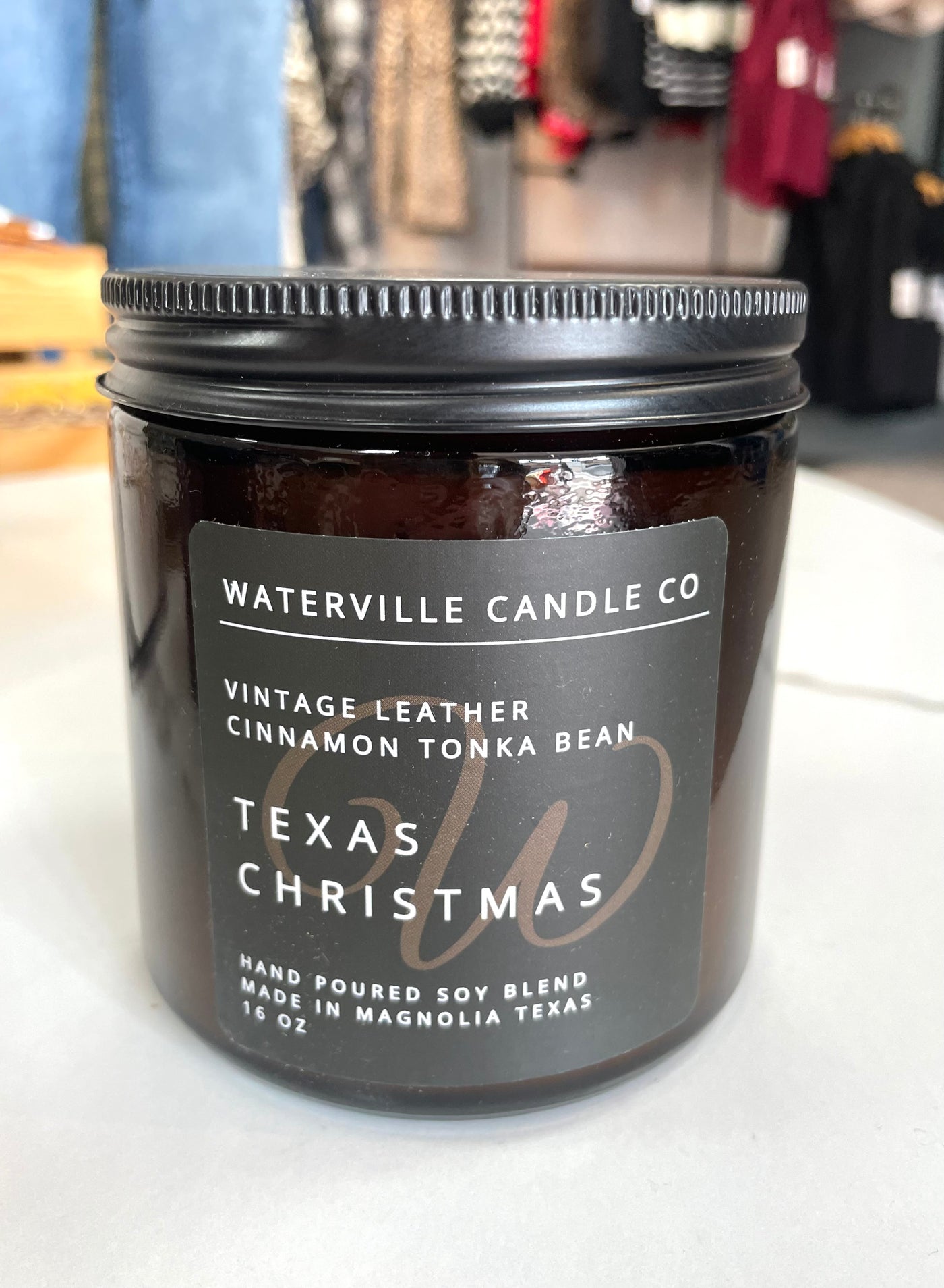 WVC Hand Poured Soy Candle-Candle,Candles,Christmas Scented,Gifts for Her,Gifts for Him,hand poured,Holiday Scented,Scented,slow burn,soy based,Waterville Candles-Texas Christmas-[option4]-[option5]-[option6]-Bella Bliss Boutique in Texas