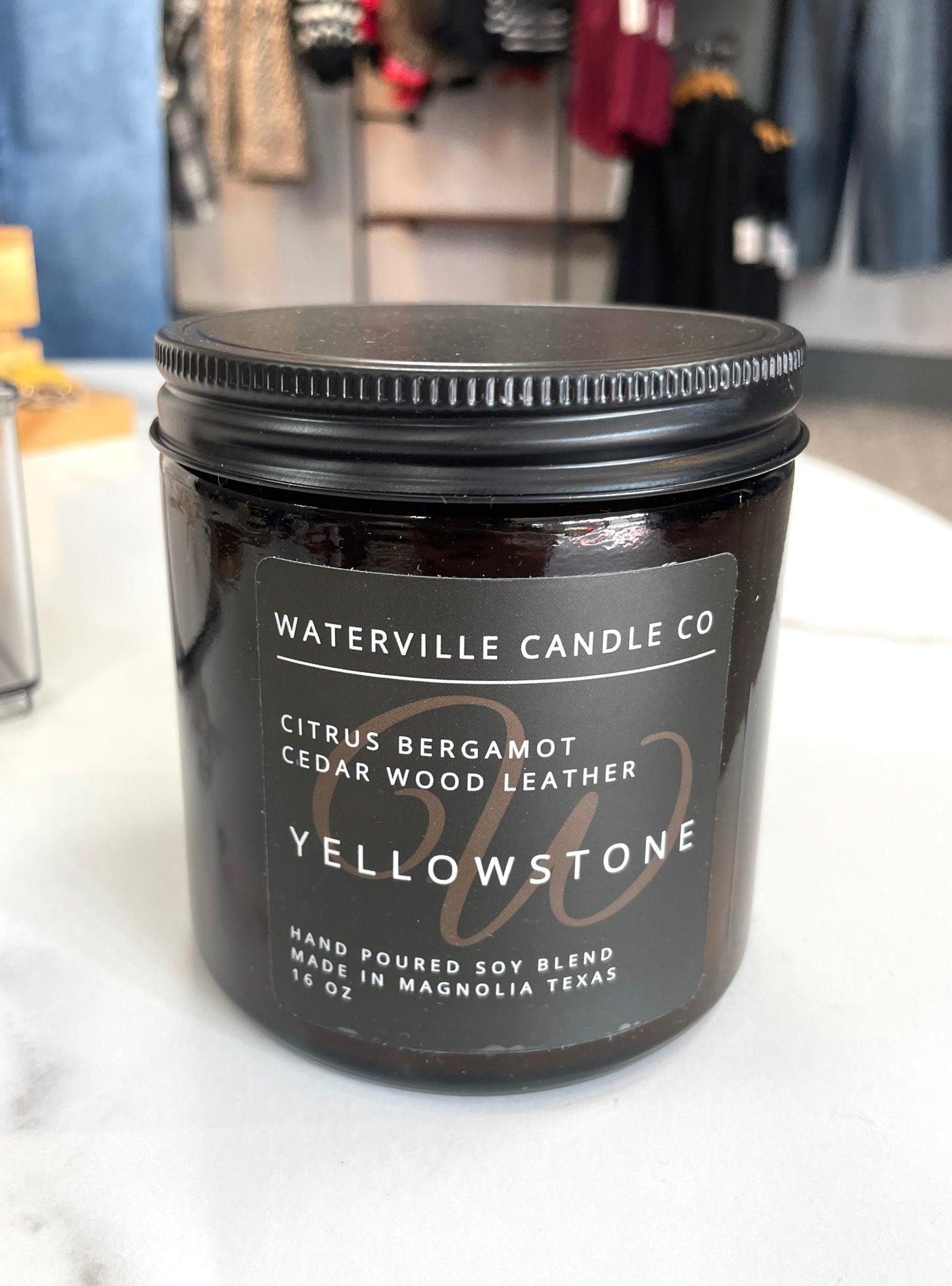 WVC Hand Poured Soy Candle-Candle,Candles,Christmas Scented,Gifts for Her,Gifts for Him,hand poured,Holiday Scented,Scented,slow burn,soy based,Waterville Candles-Yellowstone-[option4]-[option5]-[option6]-Bella Bliss Boutique in Texas
