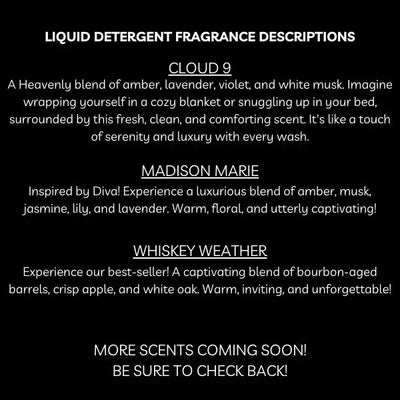 WVC Luxury Liquid Laundry Detergent -32oz-Gifts for Her,Gifts for Him,Laundry Detergent,Scented,Waterville Candles-[option4]-[option5]-[option6]-Bella Bliss Boutique in Texas