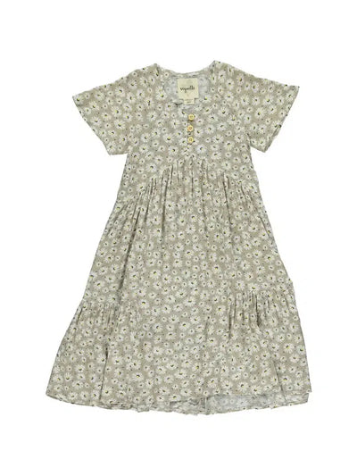 Wanda Natural Daisy Dress-Children & Tweens, clothing, daisy, dress, dresses, Flower Print, Peasant Dress, Tweens 7-14-7-[option4]-[option5]-[option6]-Bella Bliss Boutique in Texas