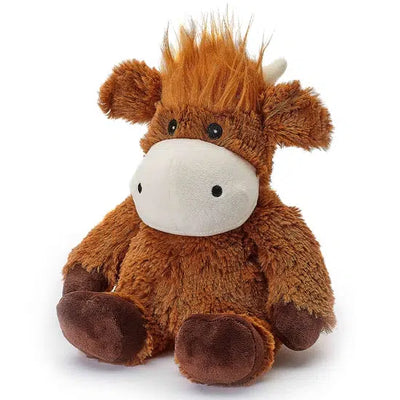 Warmies-Baby Gifts,Black & White Cow,Black Bear,Blonde Baby Girl,Cream Llama,Dragon,Flamingo,Fox,frog,Gifts,Gifts for Her,Giraffe,Golden Dog,Grey Elephant,Highland Cow,Horse,Husky,Kangaroo,Lavender,Lavender Scented,Lion,Long Neck Dinosaur,Marshmallow Bear,misc,Miscellaneous,Penguin,Pink Bunny,Pink Elephant,Pink Llama,Pink Penguin,Raccoon,Red Panda,Seal,Sloth,Starfish,Stuffed animal,Turtle,Unicorn,Warmies-Highland Cow-[option4]-[option5]-[option6]-Bella Bliss Boutique in Texas