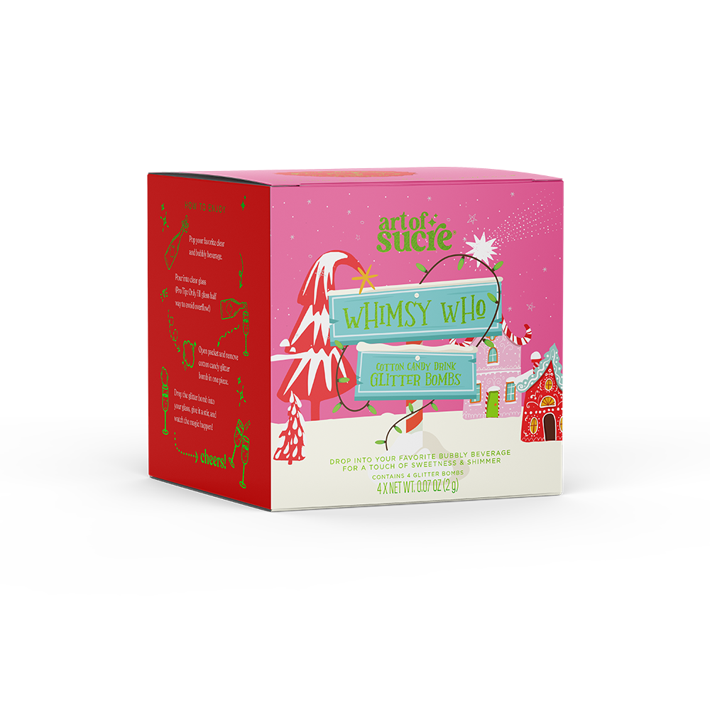 Whimsy Who Holiday Glitter Bomb Set-Bar Ware,Drink Mixes,edible glitter,gift,Gifts,Gifts for Her,Gifts for Him,glitter bomb,party-[option4]-[option5]-[option6]-Bella Bliss Boutique in Texas