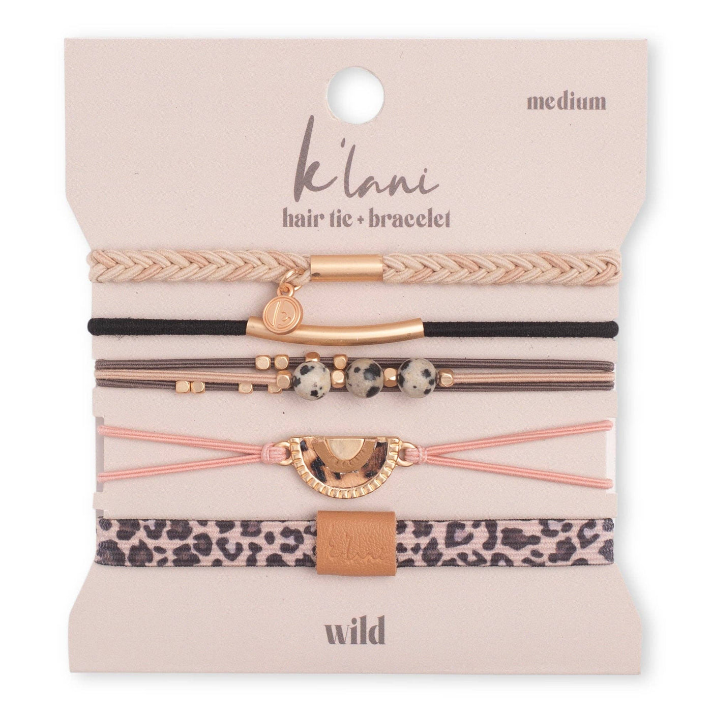 Wild Hair Tie Bracelets-Hair Accessories,Hair Tie Bracelets,Hair Ties,K'Lani,women's-Small-[option4]-[option5]-[option6]-Bella Bliss Boutique in Texas