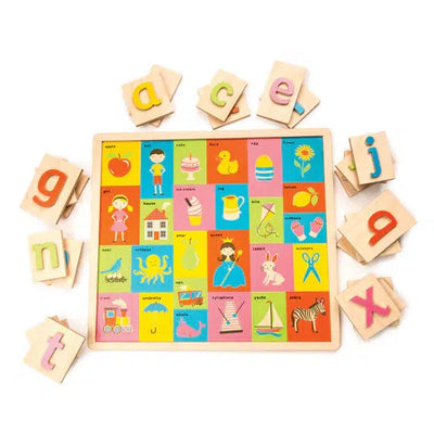 Wooden Alphabet Pictures Set-Alphabet Puzzle, children's, Infant to 6, Miscellaneous, Toys, Wooden Alphabet Picture Set, Wooden Toys-[option4]-[option5]-[option6]-Bella Bliss Boutique in Texas