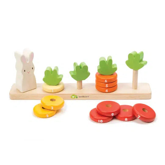 Wooden Counting Carrots Set-children's, Counting Carrots, Infant to 6, Miscellaneous, Toys, Wooden Toys-[option4]-[option5]-[option6]-Bella Bliss Boutique in Texas