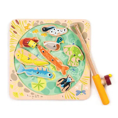 Wooden Pond Set-children's, Fishing Set, Infant to 6, Miscellaneous, Pond Dipping, Toys, Wooden Fishing Set, Wooden Pond Dipping Set, Wooden Toys-[option4]-[option5]-[option6]-Bella Bliss Boutique in Texas