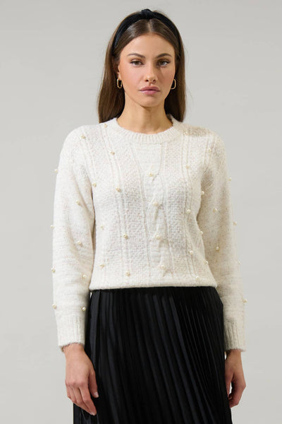 Wynter Pearl Sweater-clothing,Knit Sweater,Pearl,Pearl Detail,Sweater,Sweaters,Women,women's-[option4]-[option5]-[option6]-Bella Bliss Boutique in Texas