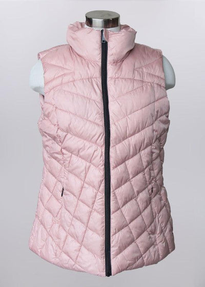 Zip Front Quilted Vest-blush, clothing, Coats & Jackets, jacket, Outerwear, Quilted, Rose Blush, Vest, Women, women's-S-[option4]-[option5]-[option6]-Bella Bliss Boutique in Texas