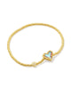 Kendra Scott Ari Heart Bracelet in Gold Dichroic Glass