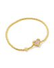 Kendra Scott Ari Heart Bracelet in Gold Iridescent Drusy
